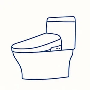 トイレの線画