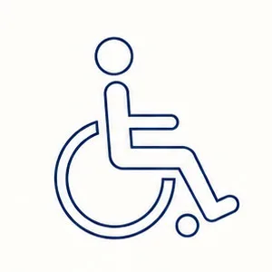 車椅子の線画
